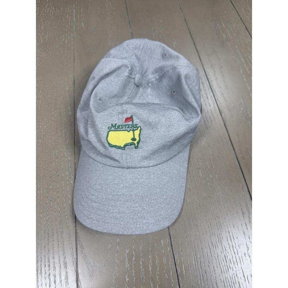 Masters Golf Hat Cap Snap Back Mens PGA Tournament Embroidered Gray Major‎